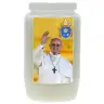 Candle 3 Days / White / Pope Francis
