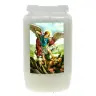 Candle 3 Days / white / St michael
