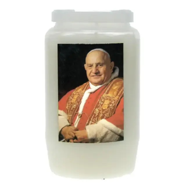 Kaars 3 Dagen / wit / Paus H Johannes XXIII