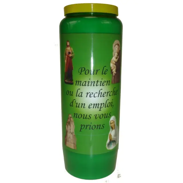 9 days candle / green / For job search