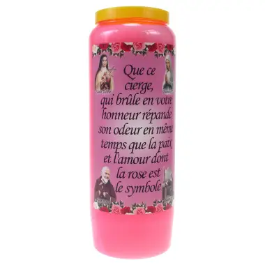9 days candle / pink / pink perfume "Love"