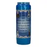 9 days candle / blue / perfume of jasmine / Dutch text "calm"