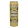 9 days candle / yellow / perfume lily / Dutch text "purity"