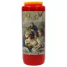 Noveenkaars / rood / Kersttafereel