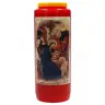 Noveenkaars / rood / Kersttafereel