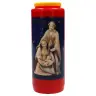 Noveenkaars / rood / Kersttafereel