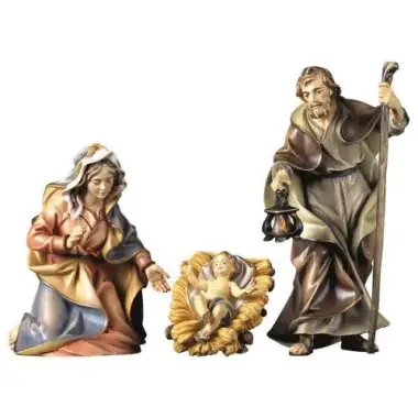 Houtsnijwerk H Familie 10 Cm / Gekleurd