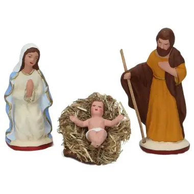 Santon 7 cm Gateau Bible Topic Holy Family