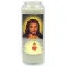 Neuvaine en verre / blanc / Sacré coeur de Jésus