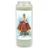 Neuvaine en verre / blanc / Enfant Jésus Prague