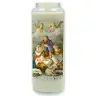 Neuvaine en verre / blanc / Noël Gloria in Excelsis Deo
