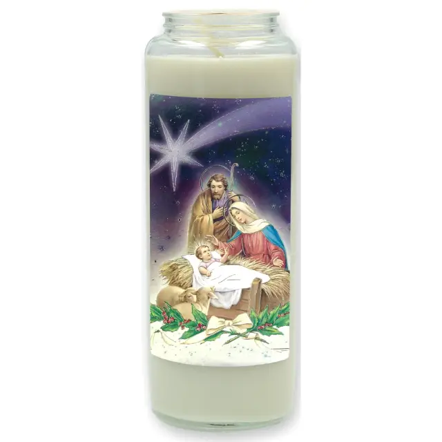 9 days candle in glas Christmas