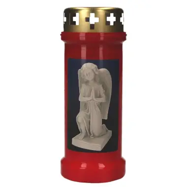 Bougie 6J / CD / rouge / Ange à genoux