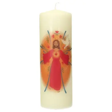 Kaars 180 X 60 mm - Verrezen Christus
