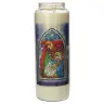 9 days candle in glas christmas stained glass