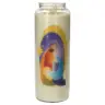 Neuvaine en verre / blanc / Noël Sainte Famille