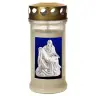 Graflicht in glas met deksel verguld - Pieta - 10 stuks / doos