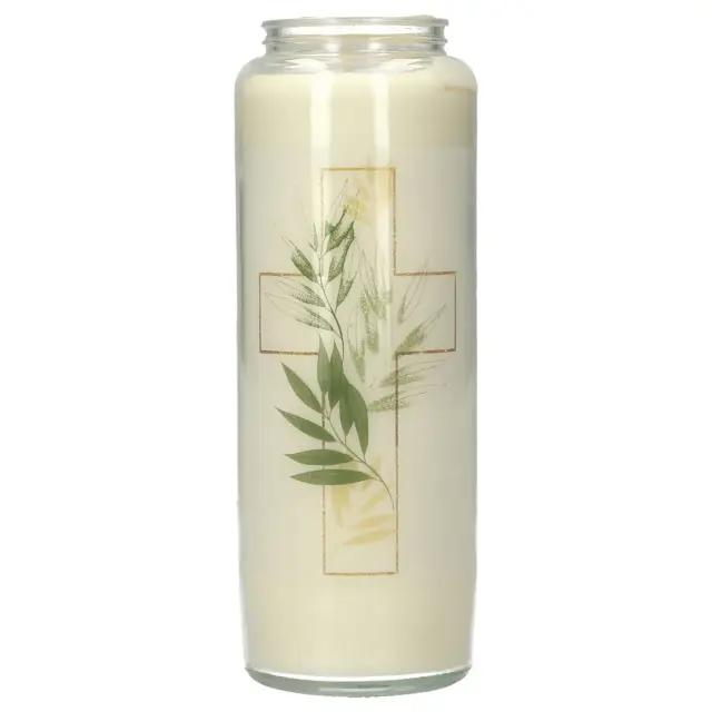 Noveen in glas / Wit / Liturgisch symbool