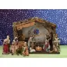 Kerstset : stal (33x18x24cm) 11 figuren 12 cm