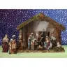 Kerststal + 11 Figuren 9 cm (25x12.5x20cm)