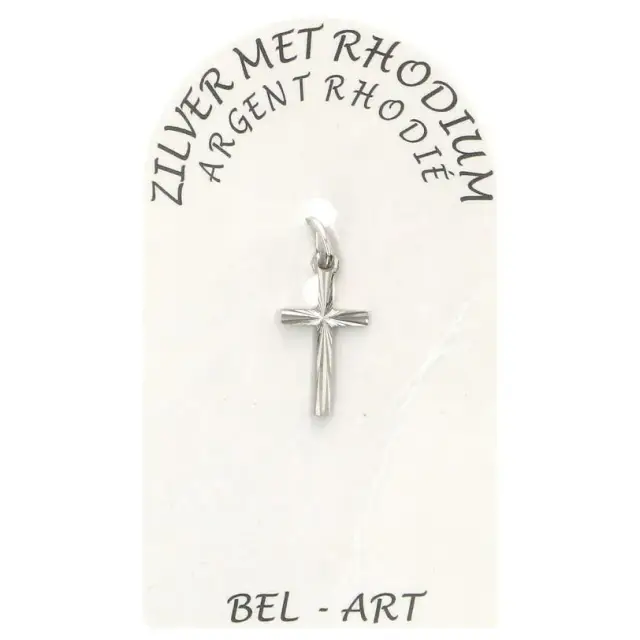 Croix Argent Rhodié - 15 X 8 mm