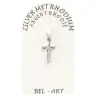 Croix Argent Rhodié - 15 X 8 mm