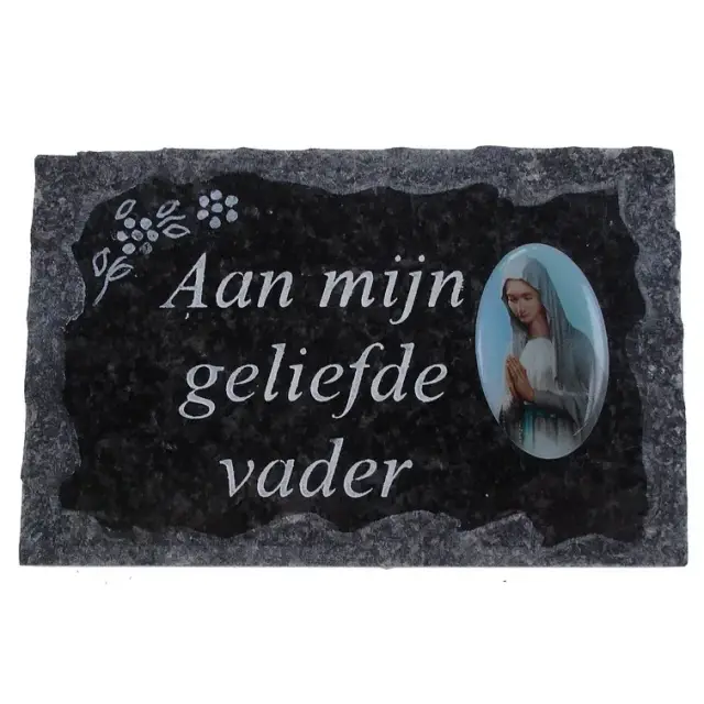 Grafplaat 9x14cm Aan Mijn Geliefde Vader