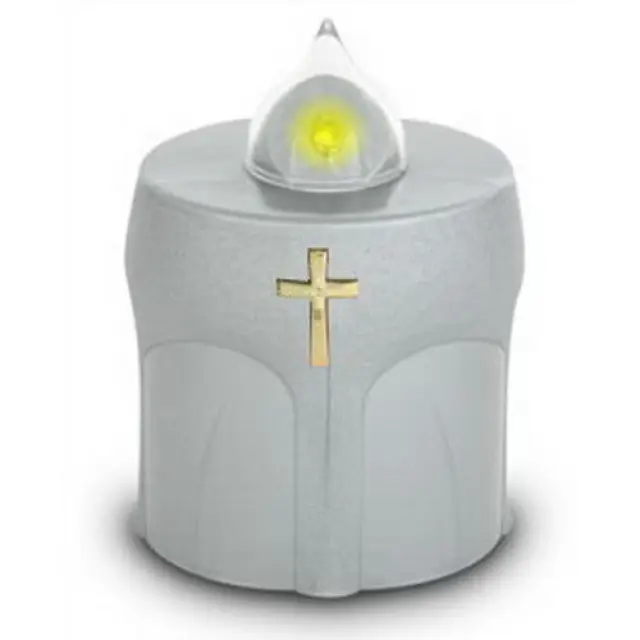 Lamp cemetery silvery supplied without batteries