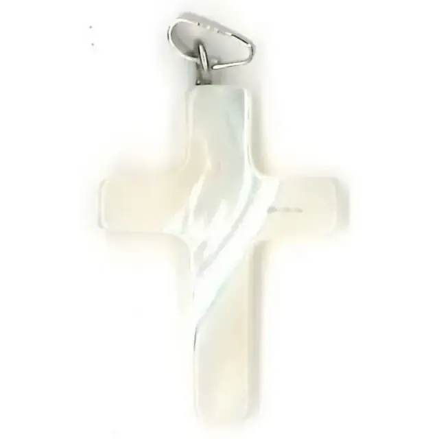 Croix Nacre 25 mm