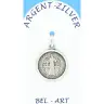 Medaille Zilver H Benedictus 18 mm