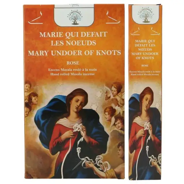 Sticks aromatic incense our Lady undoer of knots
