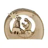 Kerstfiguur in boomschors H 6 cm x L 8 cm