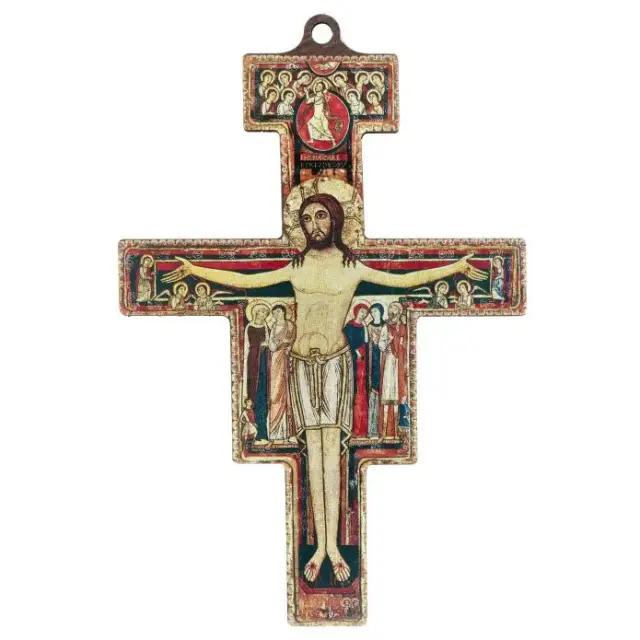 Croix St Damien - 14 X 10 cm