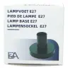 Socket in metal for cross lamp E27 - black