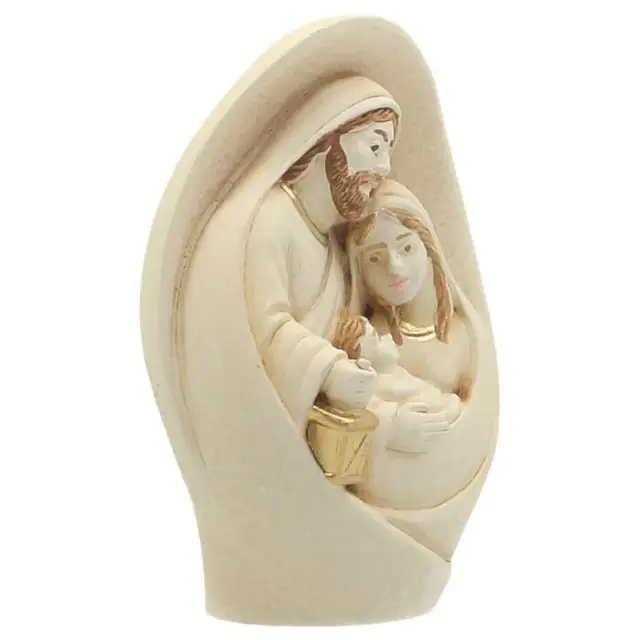 Nativité en albâtre 7x5x3 cm décoré