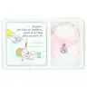 Set bracelet rose sur élast + cadre baptême + Boîte