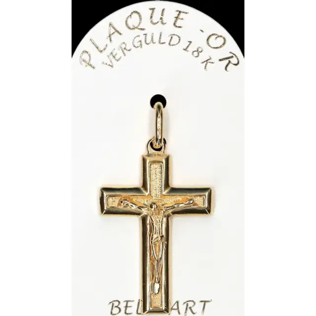 Croix Plaqué-Or - 30 X 21 mm