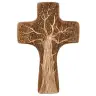 Croix Murale - 18 cm - Arbre de vie Bois incrusté