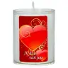 Circumstantial candle 65 x 50 mm - Ik hou van jou