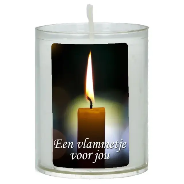Bougie de circonstance 65 x 50 mm - Een vlammetje voor jou