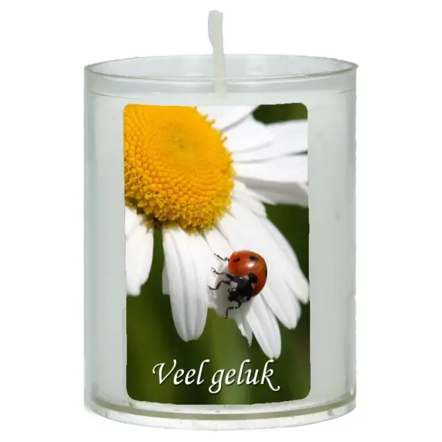 Bougie de circonstance 65 x 50 mm - Veel geluk