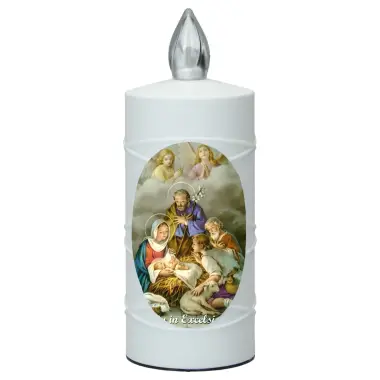 Lampe de cimetière Nativité avec 2 piles AA incluses