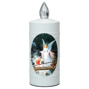 Cemetery lamp Guardian engel with 2 AA batteries included