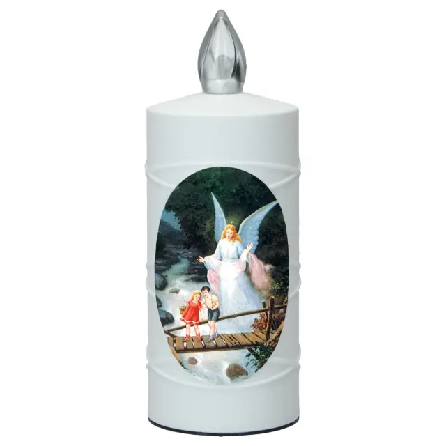 Cemetery lamp Guardian engel with 2 AA batteries included