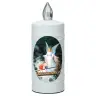 Lampe de cimetière Ange gardien avec 2 piles AA incluses