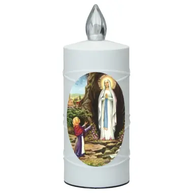 Cemetery lamp Lourdes with 2 AA batteries included