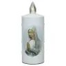 Cemetery lamp Our Lady of Banneux with 2 AA batteries included