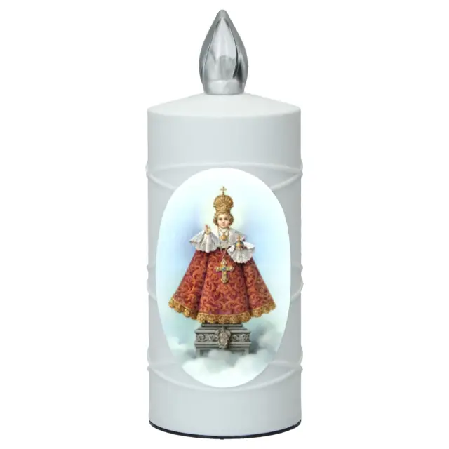 Cemetery lamp Infant Jesus of Prague with 2 AA batteries included