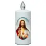 Cemetery lamp Holy Hart of Jesus with 2 AA batteries included
