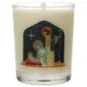Bougie en verre 65 x 50 mm Nativité